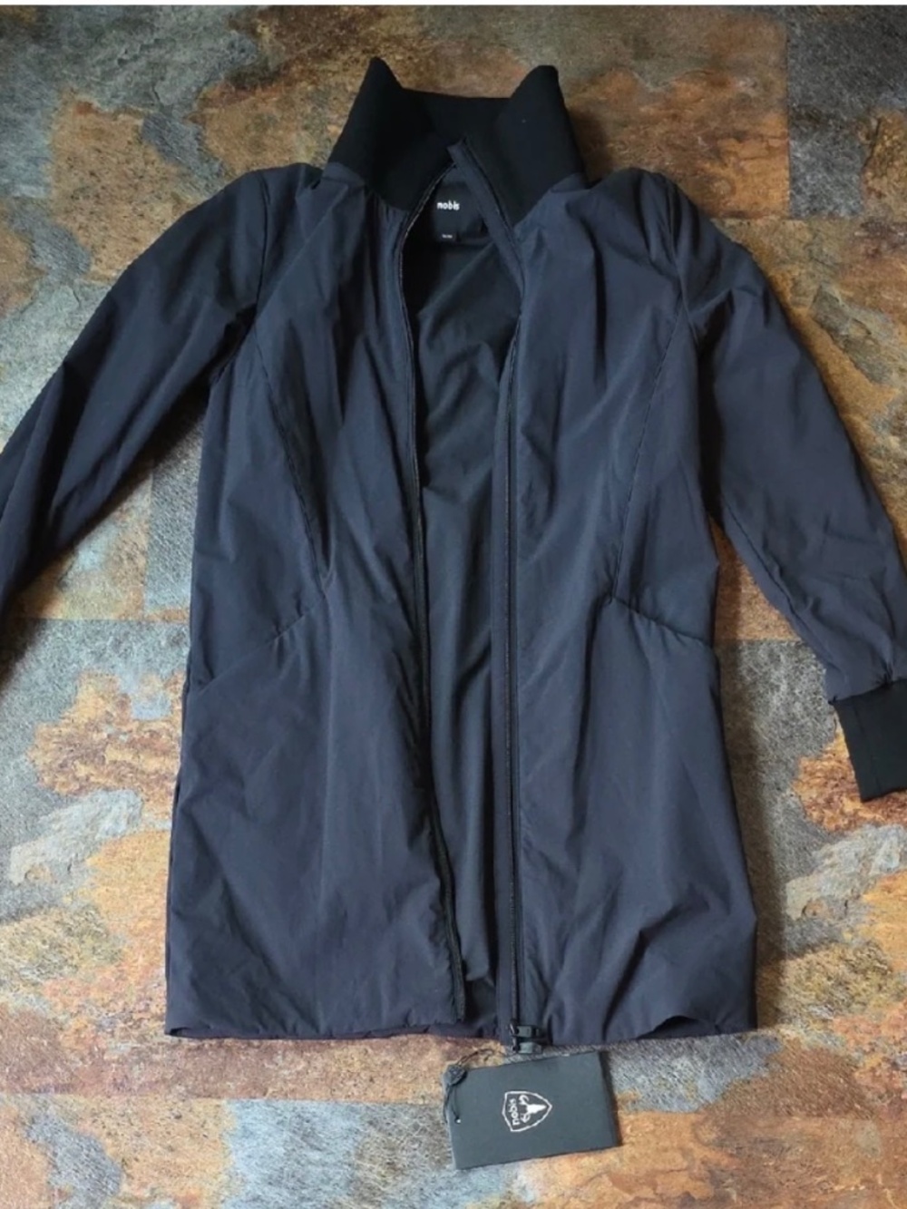 Nobix Mora Mid Layer Rib Knit Jacket XS Black